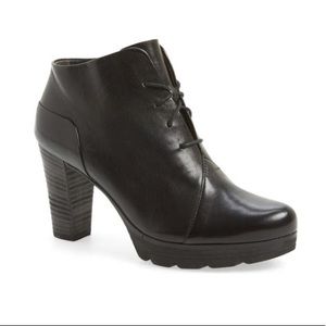 Paul Green Fiona Black Leather Bootie